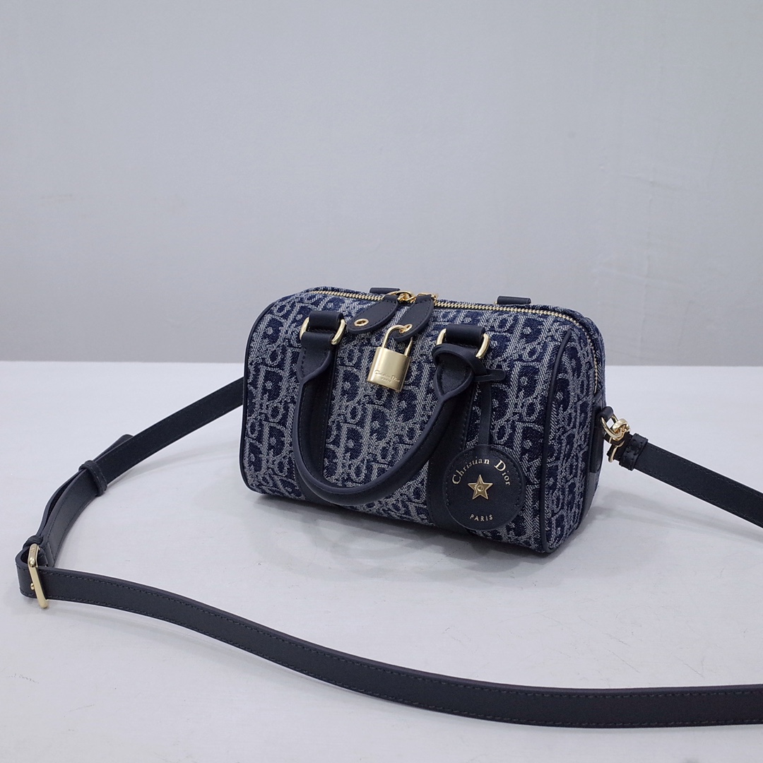 Dior Groove 20 Bag Blue Denim Dior Oblique Jacquard